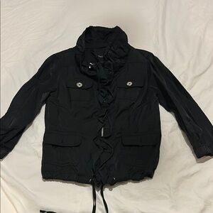 Black Ruffled Jacket